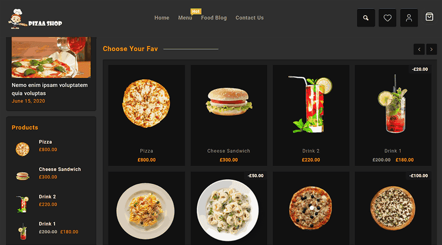 Download free WordPress theme for Restaurant & Food Delivery Website