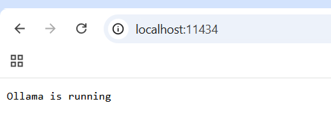 Check ollama is running on localhost  http://localhost:11434/ 
