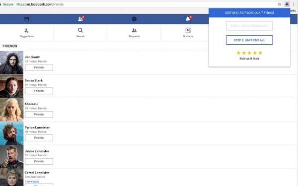 All Friends Remover for Facebook