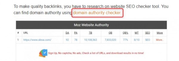 domain authority checker