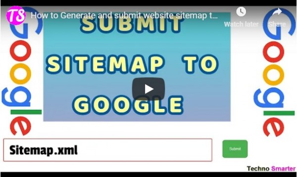 Submit sitemap to google