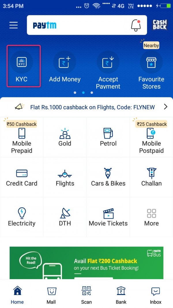 paytm kyc icon