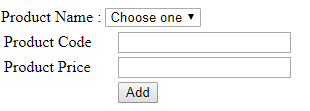 combobox in php