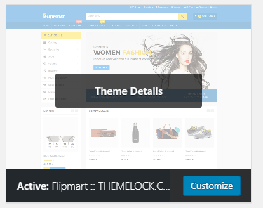 Flipmart wordpress theme setup on wordpress
