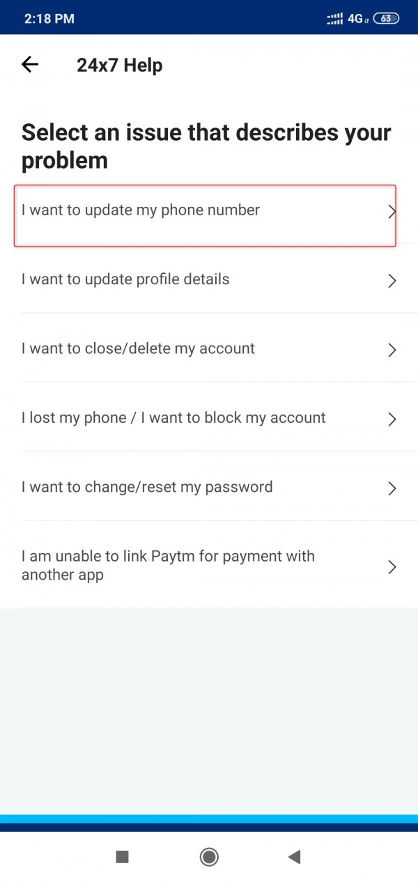 How to update paytm mobiler number without OTP?